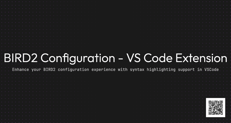 BIRD2 Configuration - VS Code Extension